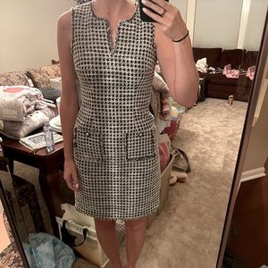Karl Lagerfeld houndstooth tweed dress